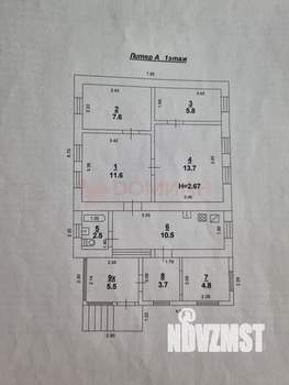 Дом 60м&sup2;, 1-этажный, участок 5 сот.  