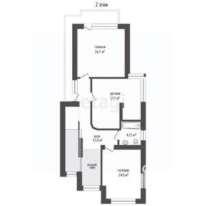 Дом 145м², 2-этажный, участок 17 сот.  