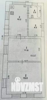 Дом 46м², 1-этажный, участок 2 сот.  