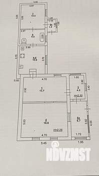 Дом 71м², 1-этажный, участок 10 сот.  