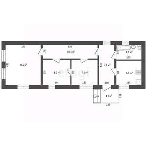 Дом 60м&sup2;, 1-этажный, участок 3 сот.  