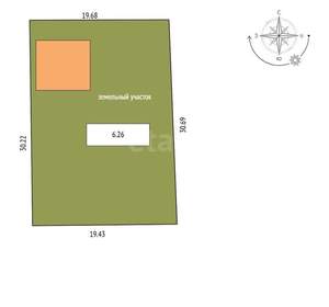 Дом 97м², 2-этажный, участок 6 сот.  