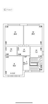 Дом 180м², 2-этажный, участок 5 сот.  