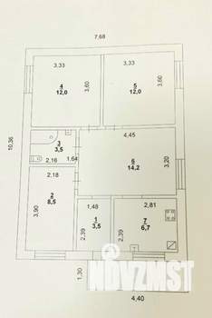 Дом 60м², 1-этажный, участок 2 сот.  