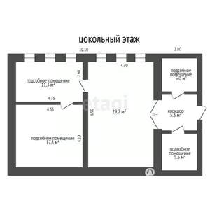 Дача 230м², 3-этажный, участок 6 сот.  