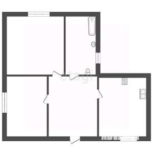 Дом 94м&sup2;, 1-этажный, участок 2 сот.  