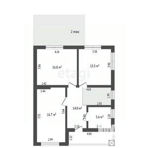 Дом 165м², 2-этажный, участок 4 сот.  