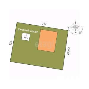 Дом 80м², 2-этажный, участок 3 сот.  