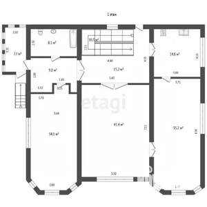 Дом 488м&sup2;, 3-этажный, участок 8 сот.  