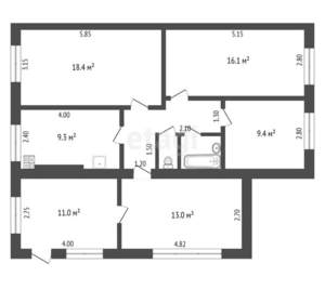 Дом 323м², 3-этажный, участок 10 сот.  