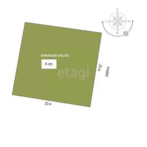 Дом 130м², 1-этажный, участок 4 сот.  