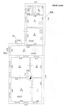 Дом 81м², 1-этажный, участок 3 сот.  