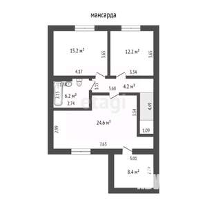 Дом 220м², 2-этажный, участок 7 сот.  