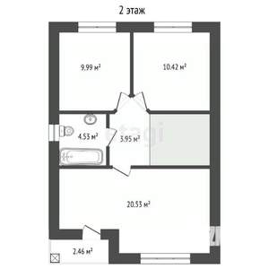 Таунхаус 110м², 2-этажный, участок 3 сот.  