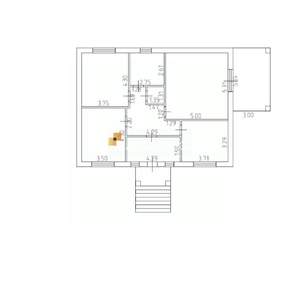 Дом 117м&sup2;, 1-этажный, участок 5 сот.  