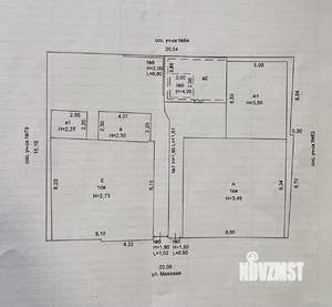 Дом 78м&sup2;, 2-этажный, участок 2 сот.  