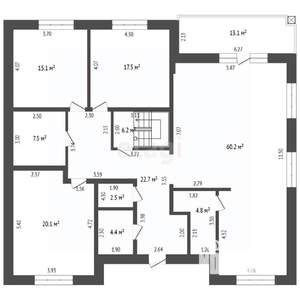 Дом 221м², 1-этажный, участок 12 сот.  