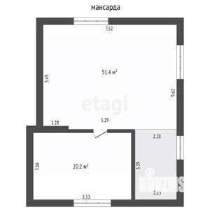 Дом 230м², 3-этажный, участок 7 сот.  