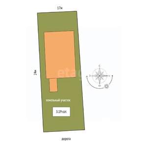 Дом 155м&sup2;, 2-этажный, участок 3 сот.  