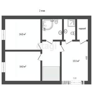 Дом 120м², 1-этажный, участок 3 сот.  