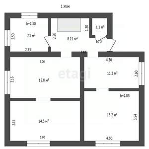 Дом 141м², 2-этажный, участок 5 сот.  