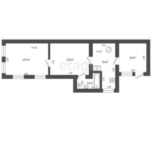 Дом 47м², 1-этажный, участок 10 сот.  