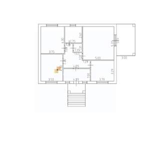 Дом 117м², 1-этажный, участок 5 сот.  