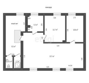 Дом 575м&sup2;, 2-этажный, участок 8 сот.  