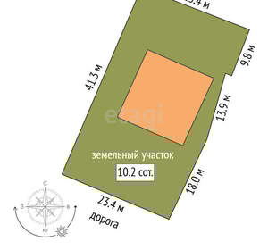 Дом 180м², 1-этажный, участок 10 сот.  