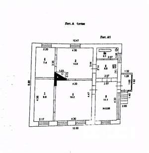 Дом 82м&sup2;, 1-этажный, участок 4 сот.  