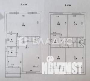Дом 175м², 2-этажный, участок 6 сот.  