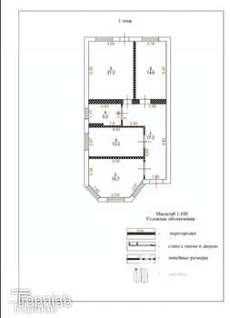 Дом 94м&sup2;, 1-этажный, участок 4 сот.  