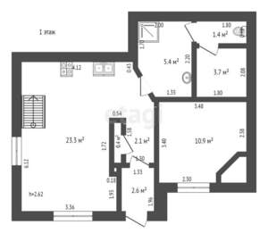 Дом 110м², 2-этажный, участок 6 сот.  