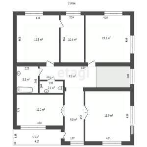 Дом 313м², 3-этажный, участок 6 сот.  