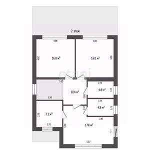 Дом 195м², 2-этажный, участок 5 сот.  