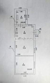 Дом 39м², 1-этажный, участок 5 сот.  