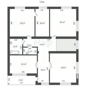 Дом 313м², 3-этажный, участок 6 сот.  