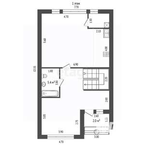Дом 180м², 2-этажный, участок 4 сот.  