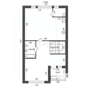 Дом 180м², 2-этажный, участок 4 сот.  