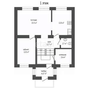 Дом 110м², 2-этажный, участок 3 сот.  