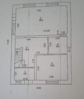 Дом 145м&sup2;, 2-этажный, участок 2 сот.  
