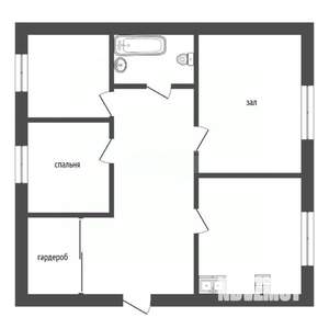 Дом 100м&sup2;, 1-этажный, участок 5 сот.  