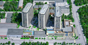 Дом 80м&sup2;, 24-этажный, участок 6 сот.  