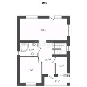 Дом 130м², 2-этажный, участок 3 сот.  