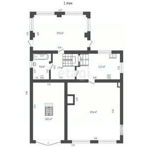 Дом 156м², 3-этажный, участок 9 сот.  