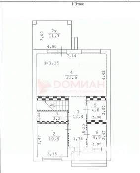 Дом 160м², 2-этажный, участок 3 сот.  