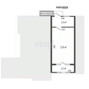 Дом 66м², 1-этажный, участок 6 сот.  
