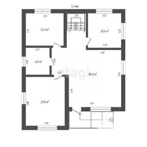 Дом 180м², 2-этажный, участок 6 сот.  