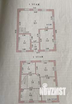 Дом 115м&sup2;, 2-этажный, участок 3 сот.  