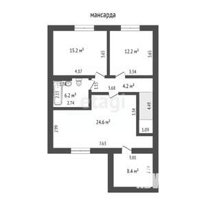 Дом 220м², 2-этажный, участок 7 сот.  